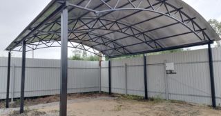Арочные навесы из металлопрофиля Новосибирск, цена от 3436 руб.